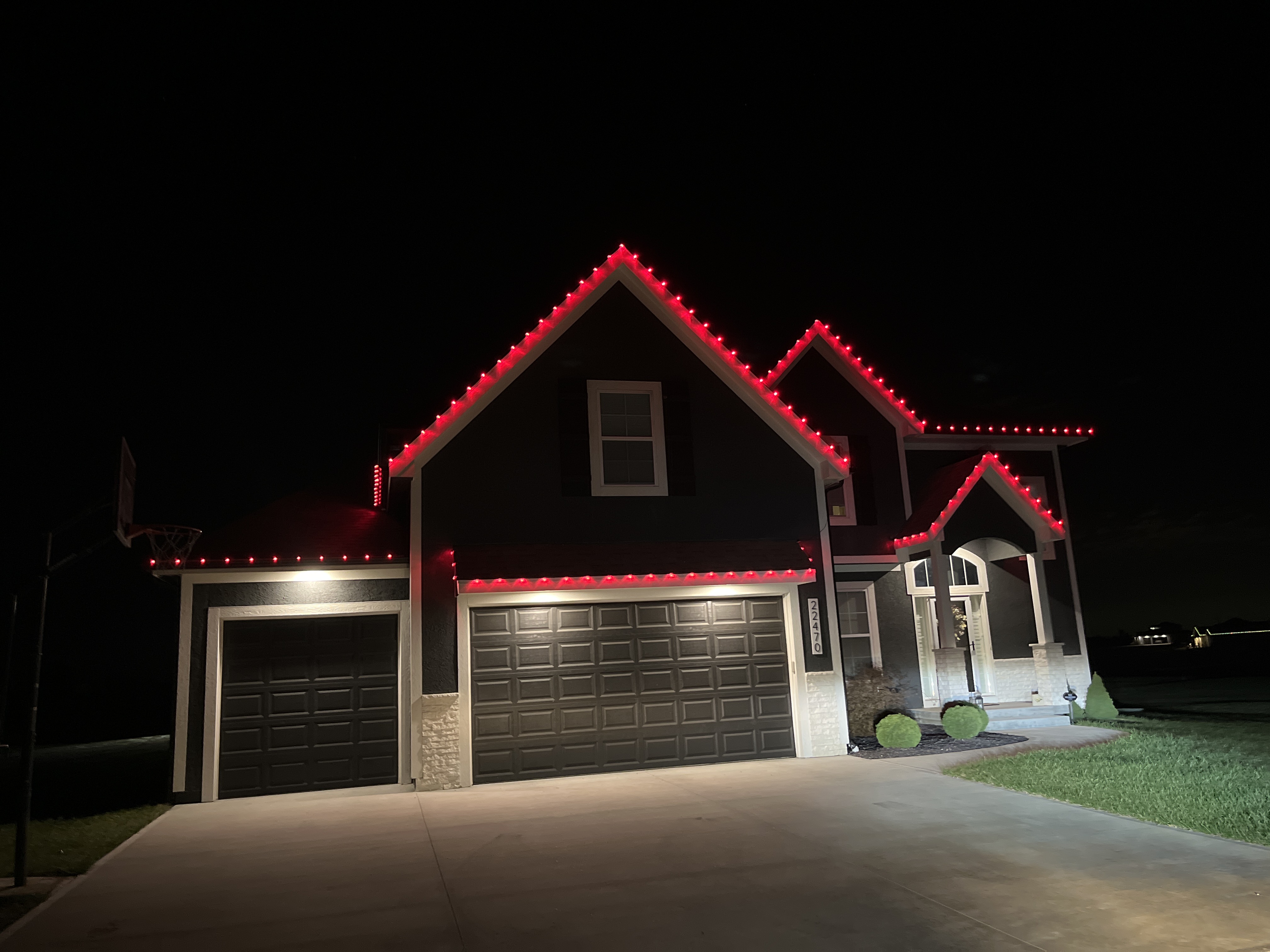 Professional holiday lighting display